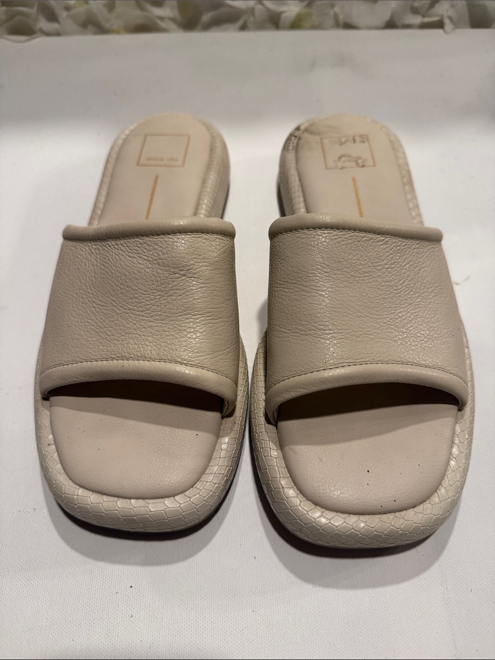 Dolce Vita Cream Slide Mules